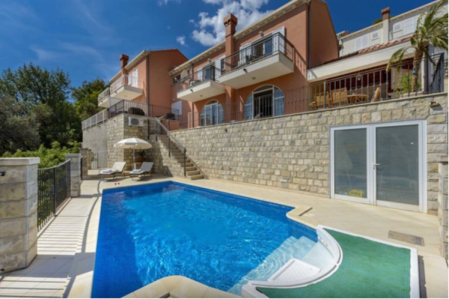 Quiet Family Villa with a View of the Bay of Zaton(Villa)